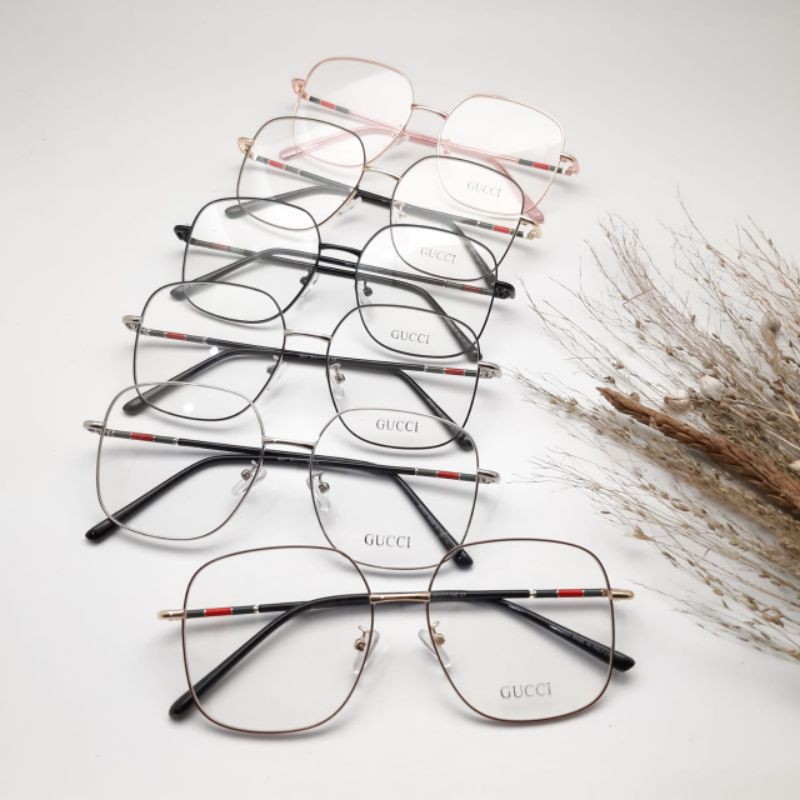 frame kacamata gucci wanita model kotak