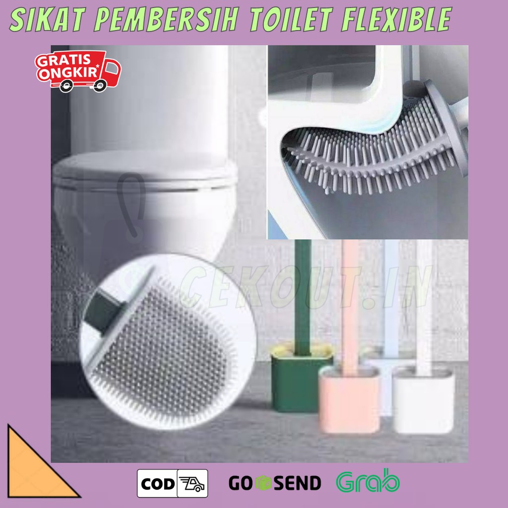 BRUSH TOILET WC SILIKON/ SIKAT WC SILIKON FLEXIBLE/SIKAT PEMBERSIH KAMAR MANDI SILIKON FLEXIBLE