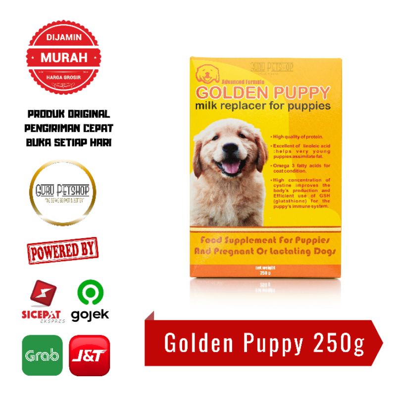 Susu Anjing Golden Puppy Milk Replacer 250gr Baby Dog Milk Susu Anak Anjing Hamil Menyusui