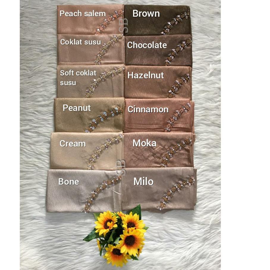 REAL PICK <<>> 214ZTN [Pilih WARNA] GLOWING PAYET Laser Cut Ori UMAMA Hijab Segiempat LC Square Pa