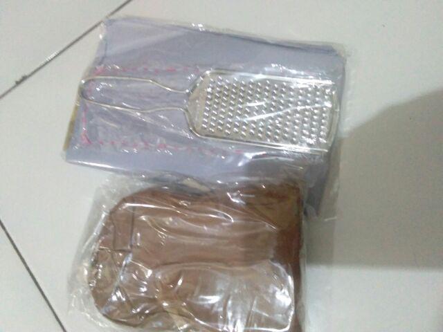 Parutan Keju Kentang Coklat Cheese Grater Stainless - Parut Keju Stainless