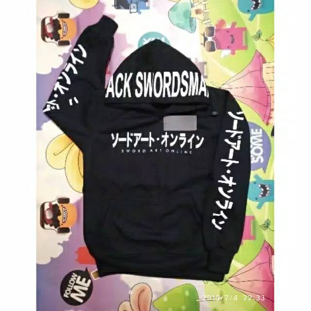 Jaket anak anime sweater sao