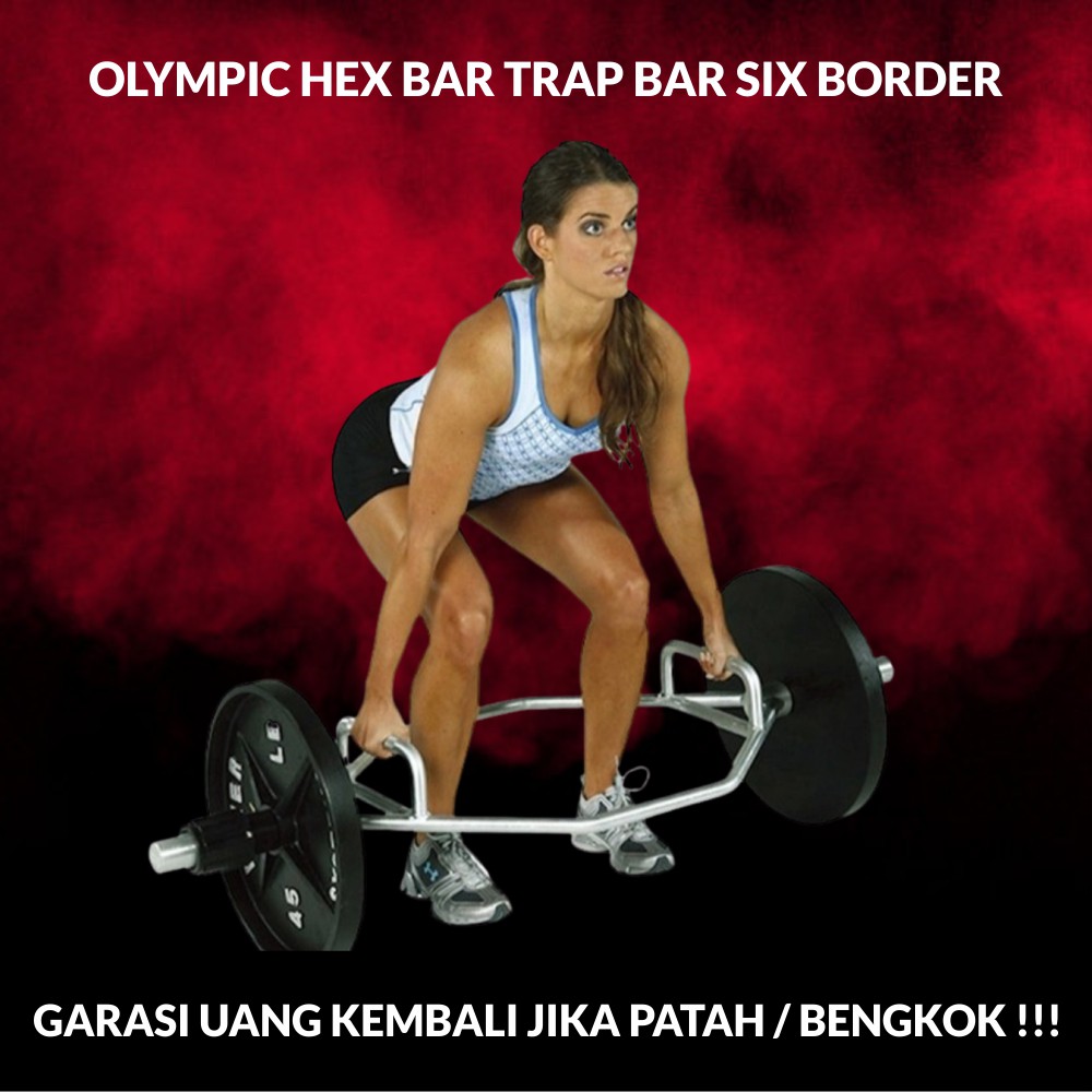 Home Gym Fitness Olympic Hex Bar Trap Bar Six Border