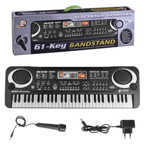 Toddi Digital Electronic Keyboard 61 Keys - MQ-6106