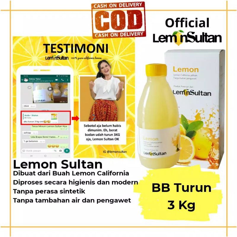 

(BISA COD) LEMON SULTAN SARI LEMON DIET ASLI PREMIUM BPOM