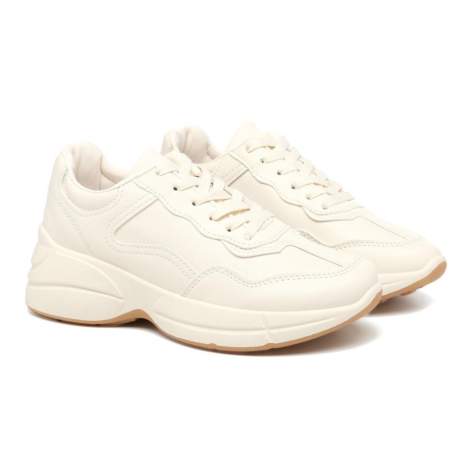{ETB.10Jn22c} Siwon Sepatu Sneakers Wanita Sport Shoes Cream 537