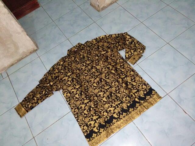 Setelan Batik Sarimbit Gamis Big Size Jumbo Size Fit Xxl Ld 120 Cm + Kemeja Batik Ld 120 Cm Fit Xxl