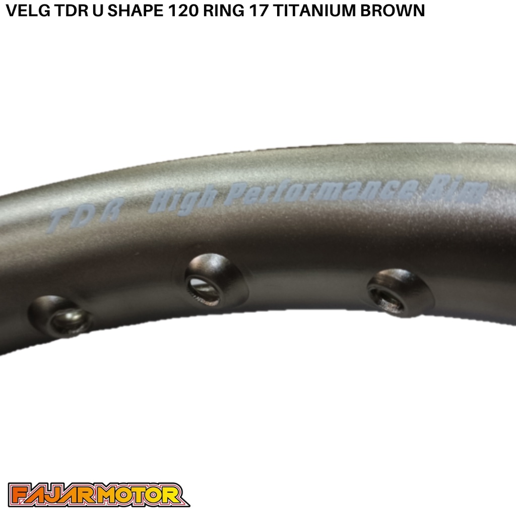 PROMO VELG TDR U SHAPE 120 RING 17 TITANIUM BROWN GREY