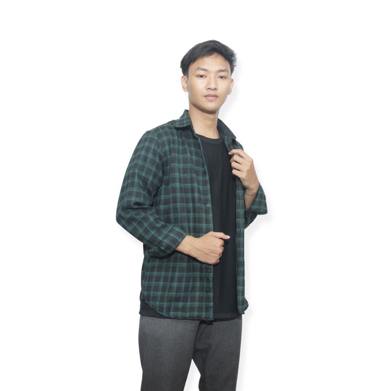 KEMEJA FLANEL PRIA LENGAN PANJANG DISTRO FANEL MOTIP KOTAK TERBARU TERPOPULER