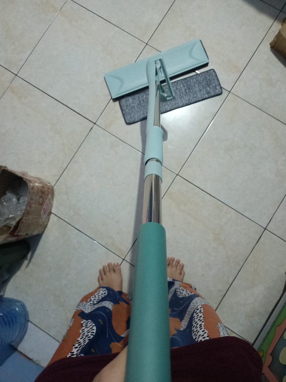 Newstyle Alat Pel Lantai D12 Mop Cleanze 2 Kain Tidak Usah Bilas Pakai Tangan Lazy Mop
