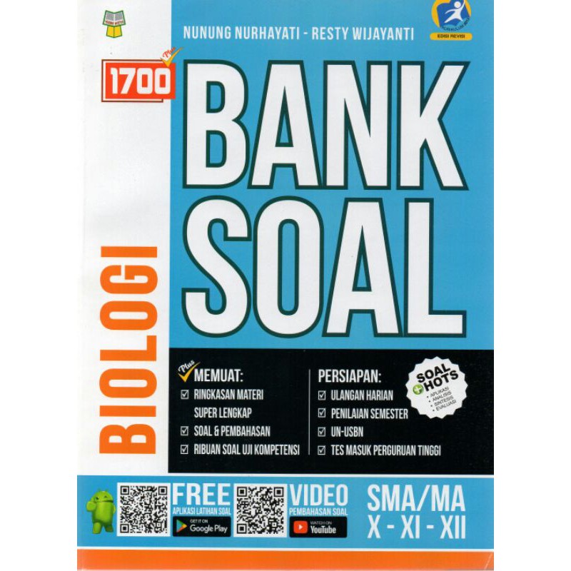 Buku 1700 Plus Bank Soal Biologi Sma Kurikulum 2013 Revisi Shopee Indonesia