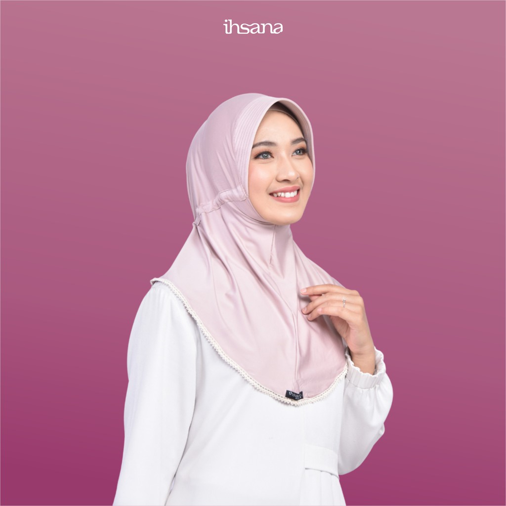 Hijab Instan Serut Belakang Premium | Hijab Serut Jersey by Ihsana