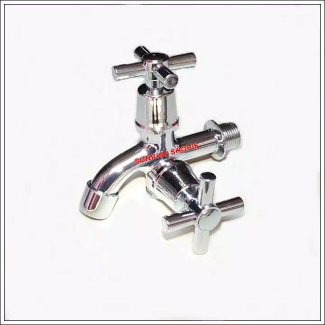 Keran Air Dobel Keran Shower  - Kran Cabang Shower