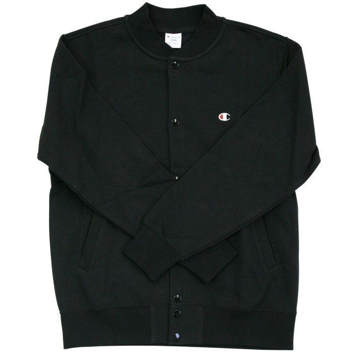 Champion Sweat Cardigan Basic Logo Original Japan - Hitam, M