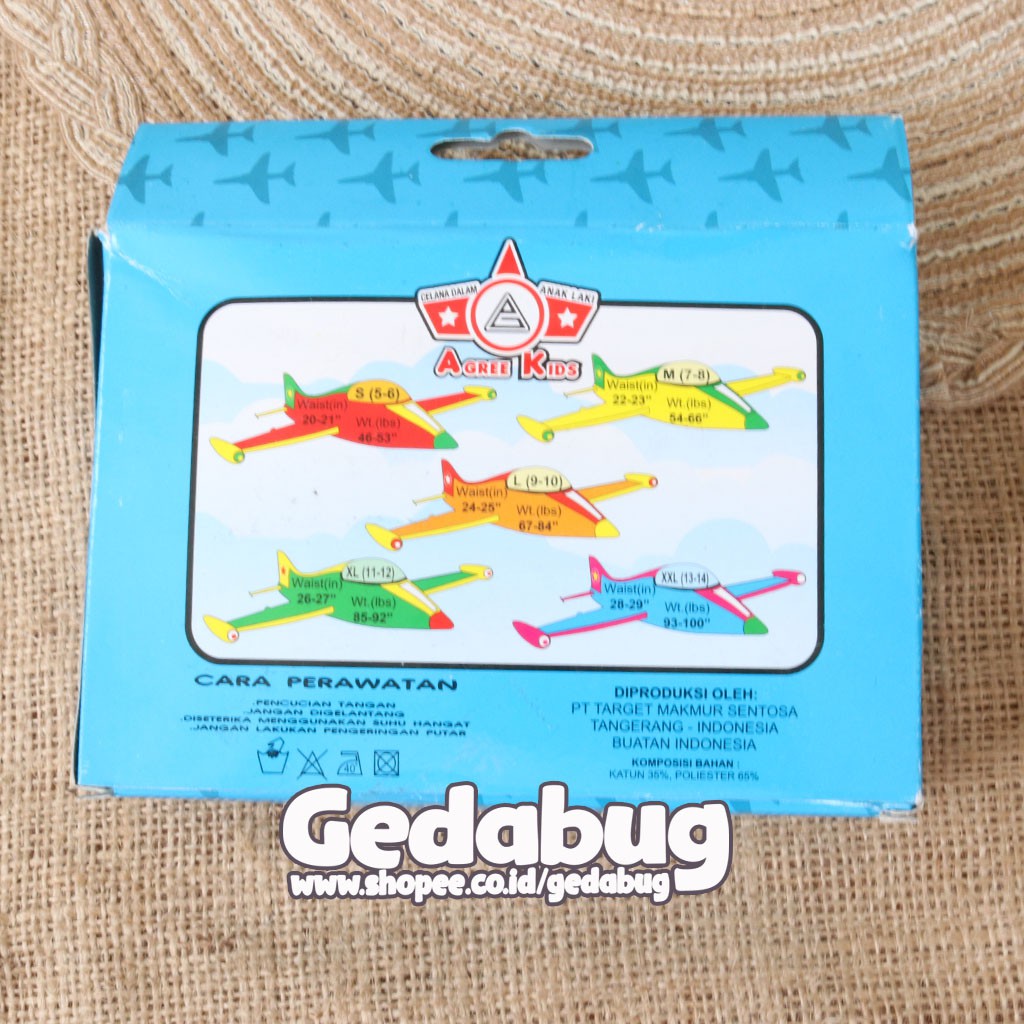 [ 3pc ] CD Celana dalam anak laki laki Agree Kids AK 36 A isi 3pcs kartun karakter THomas