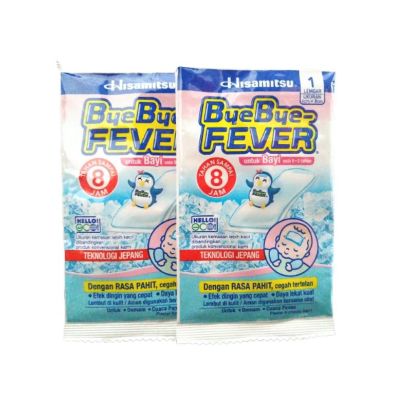 BYE BYE FEVER BAYI 1 LEMBAR (kemasan baru)