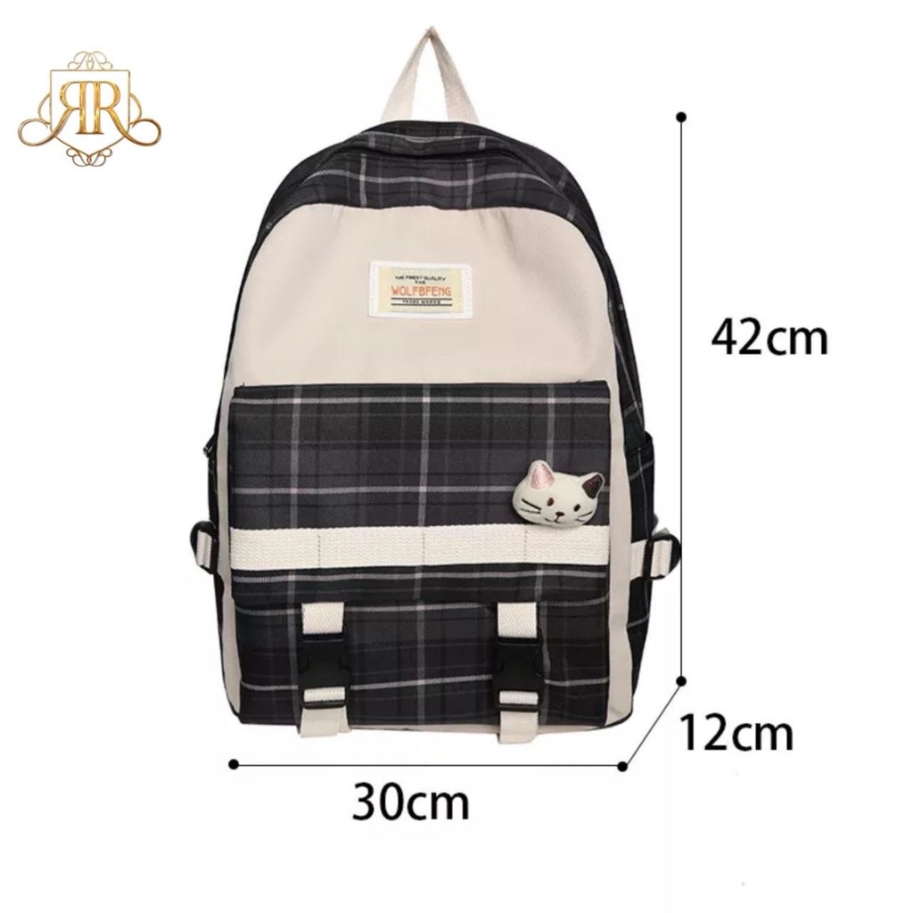 Tas Ransel Anak Sekolah Wanita Original Vaaste Backpack Fashion Korea Tas Punggung Perempuan Terbaru Kekinian Kiyowok