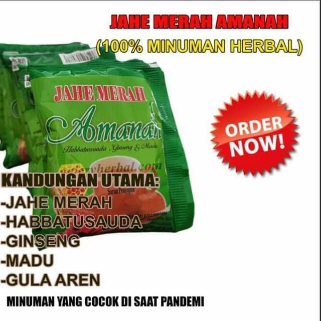 

1renceng 12saset, minuman alami jahe merah