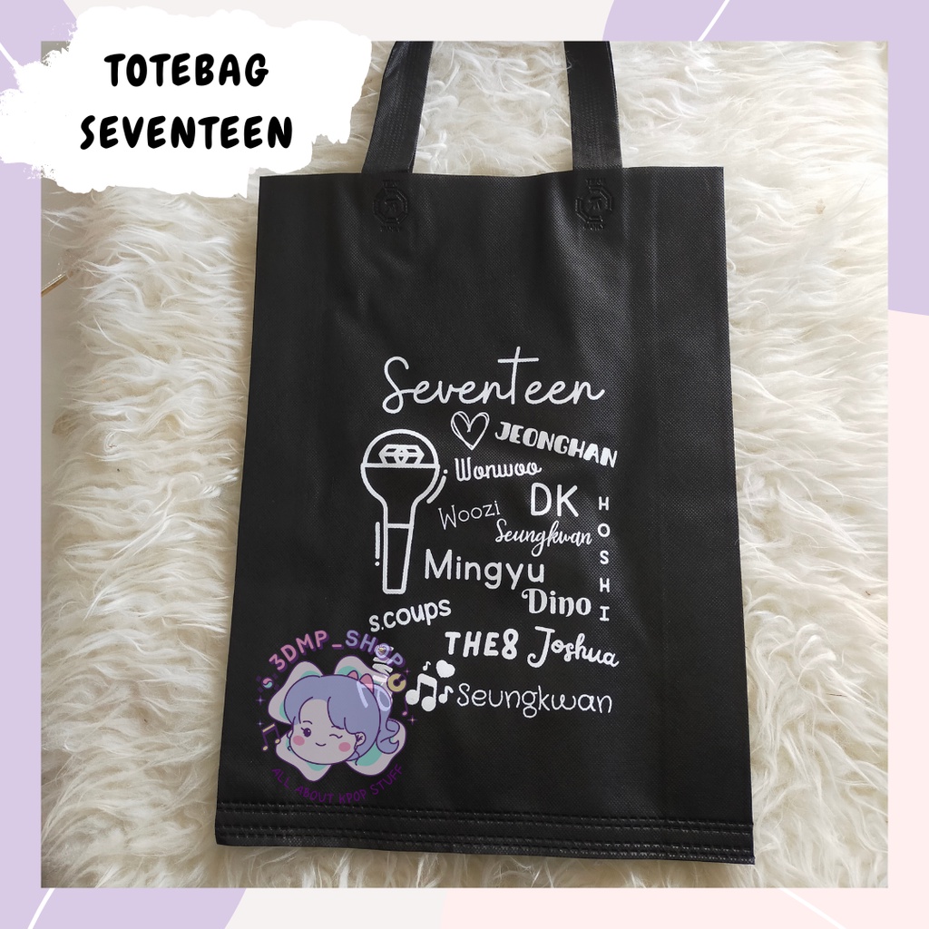 TOTEBAG TREASURE NCT DREAM BTS SEVENTEEN ENHYPEN AESPA BLACKPINK 2 BADDIES STRAYKIDS