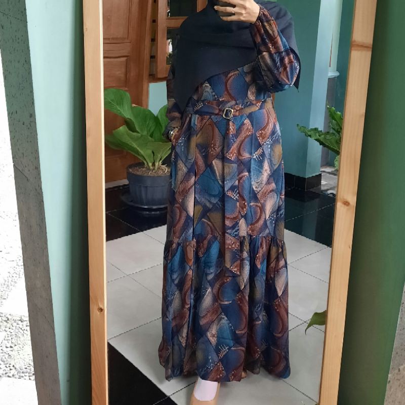 GAMIS RAYON VISCOSE - Gamis Motif Syar'i Daily Kondangan Bahan Rayon Viscose Premium Busui Friendly