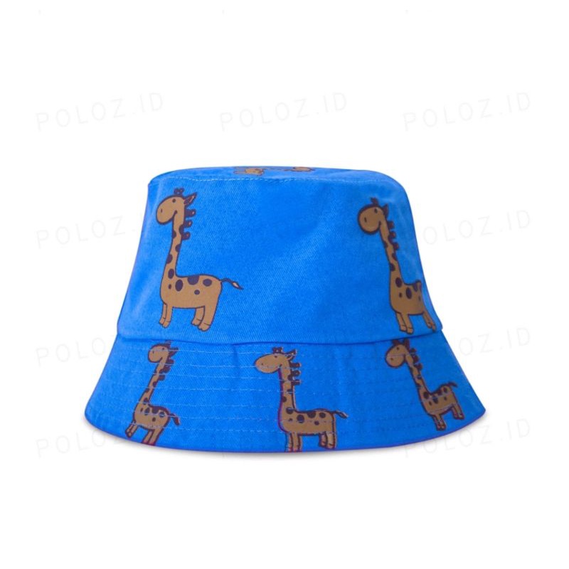 BUCKET HAT ANAK MOTIP JERAPAH BUCKET ANAK DINO