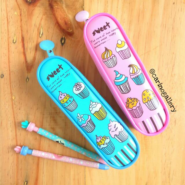 

Tempat Pensil/Pencil Case - Cup Cake (+ free set ATK)