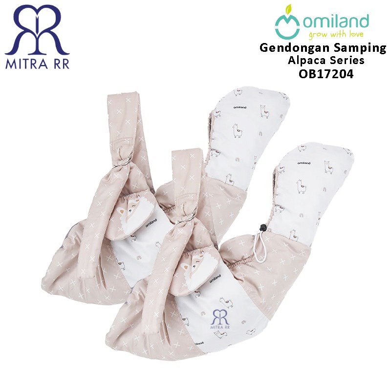 Omiland Baby Side Carier Gendongan Bayi Samping Dengan Topi Alpaca Series | Forest Series | Polkadot Series