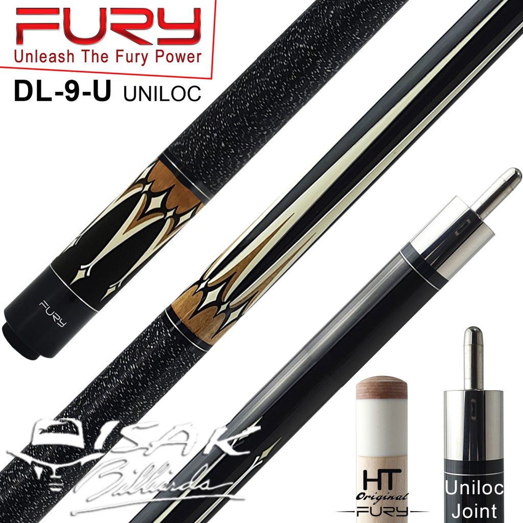 Fury DL-9-U Cue - Uniloc Billiard Pool Stick Biliar Stik Furi Unilock