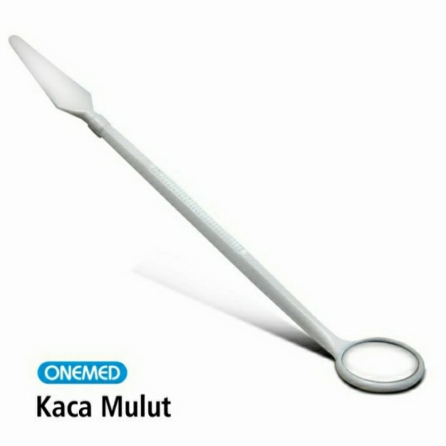 New Dental Mirror Kaca Mulut Plastik pak isi 100