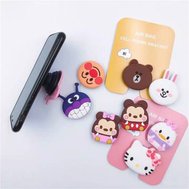 POPSOCKET 3D KARAKTER / 3D CARTOON POPSOCKETS / POPSOCKET PVC MOTIF / AKSESORIS HP / MURAH