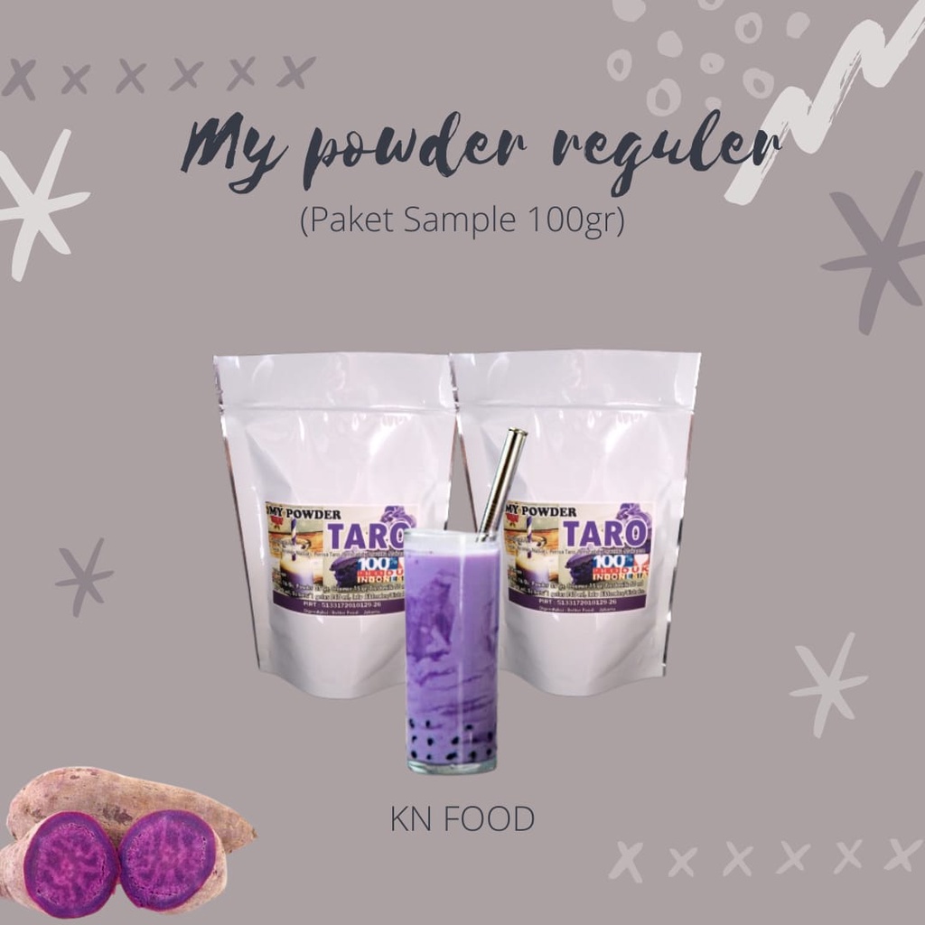 

Powder Drink TARO Bubble Drink 1 ons-Bubuk Minuman TARO 100 grm