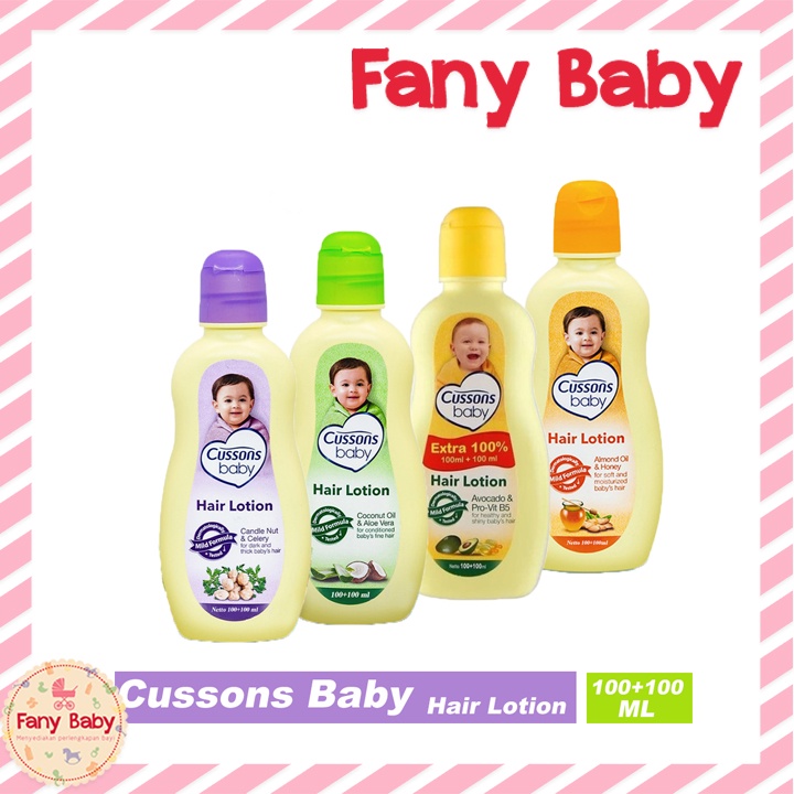 CUSSONS BABY HAIR LOTION COCONUT OIL ALOE VERA 100ML + 100ML