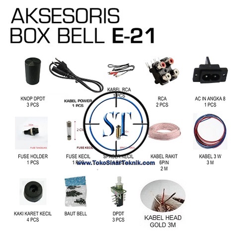 Aksesoris Box BELL E-21 Perlengkapan Box Equalizer E21 E-21