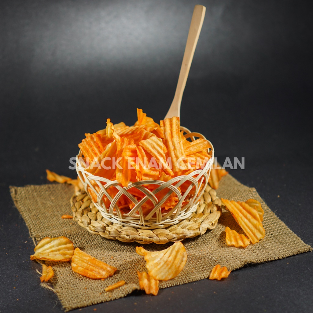 

Keripik cuba keju dan balado