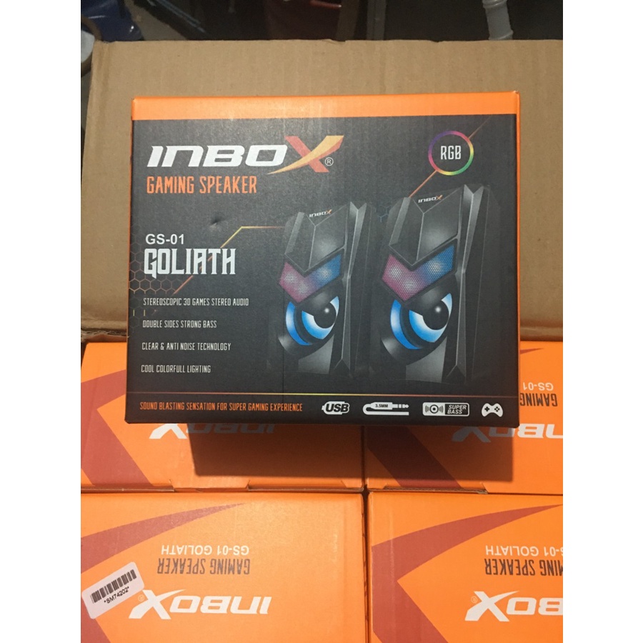 Speaker gaming inbox wired usb audio 3.5mm RGB 3d goliath gs-01 / SPEAKER INBOX Goliath Gs01