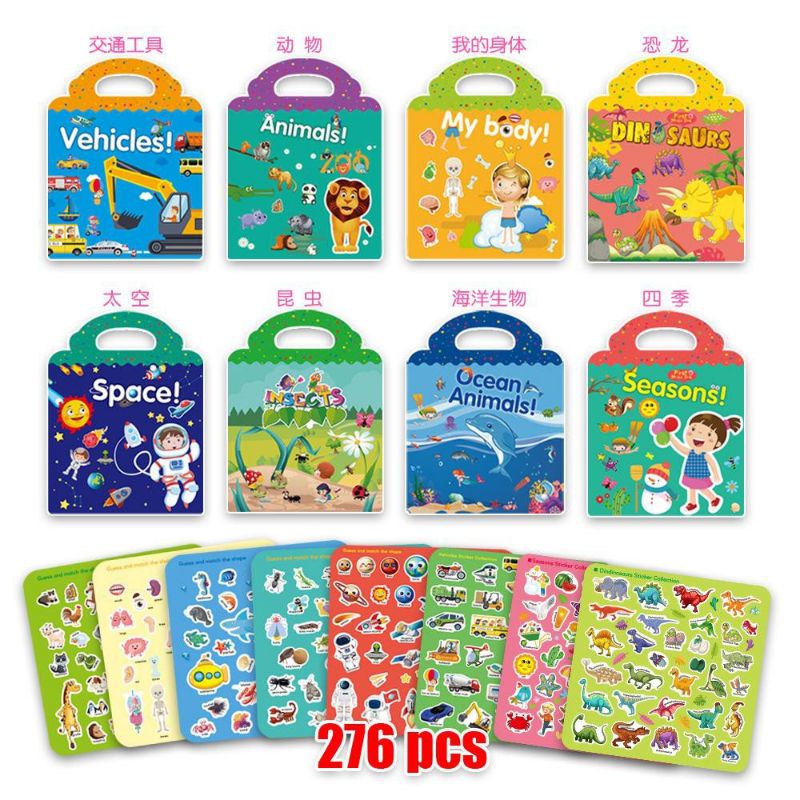 Reusable First Sticker for Baby Kids Dipakai Berulang Ulang Waterproof BBW Usborne Activity Book