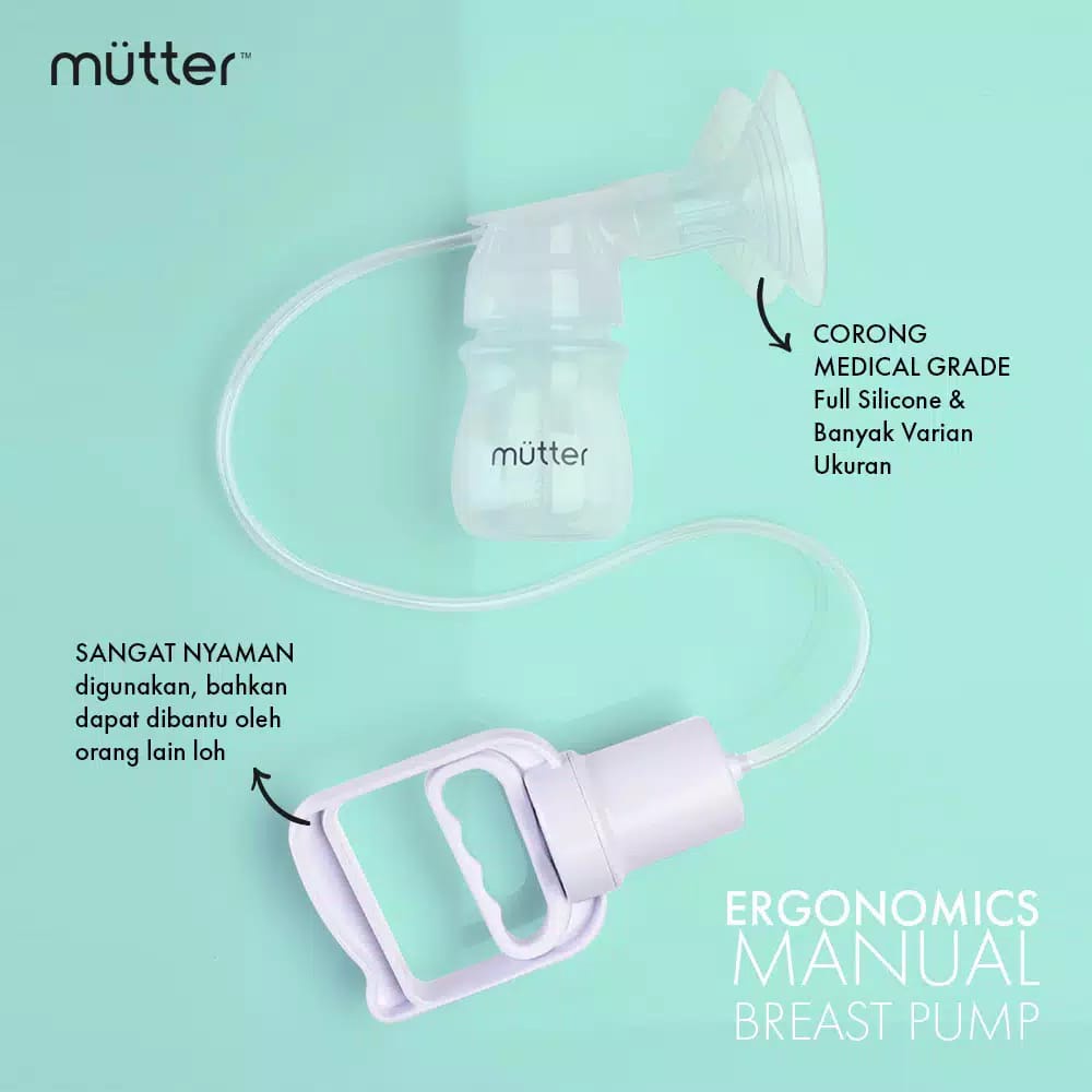 Mutter Jade Manual Breast Pump 208 - Pompa ASI Manual