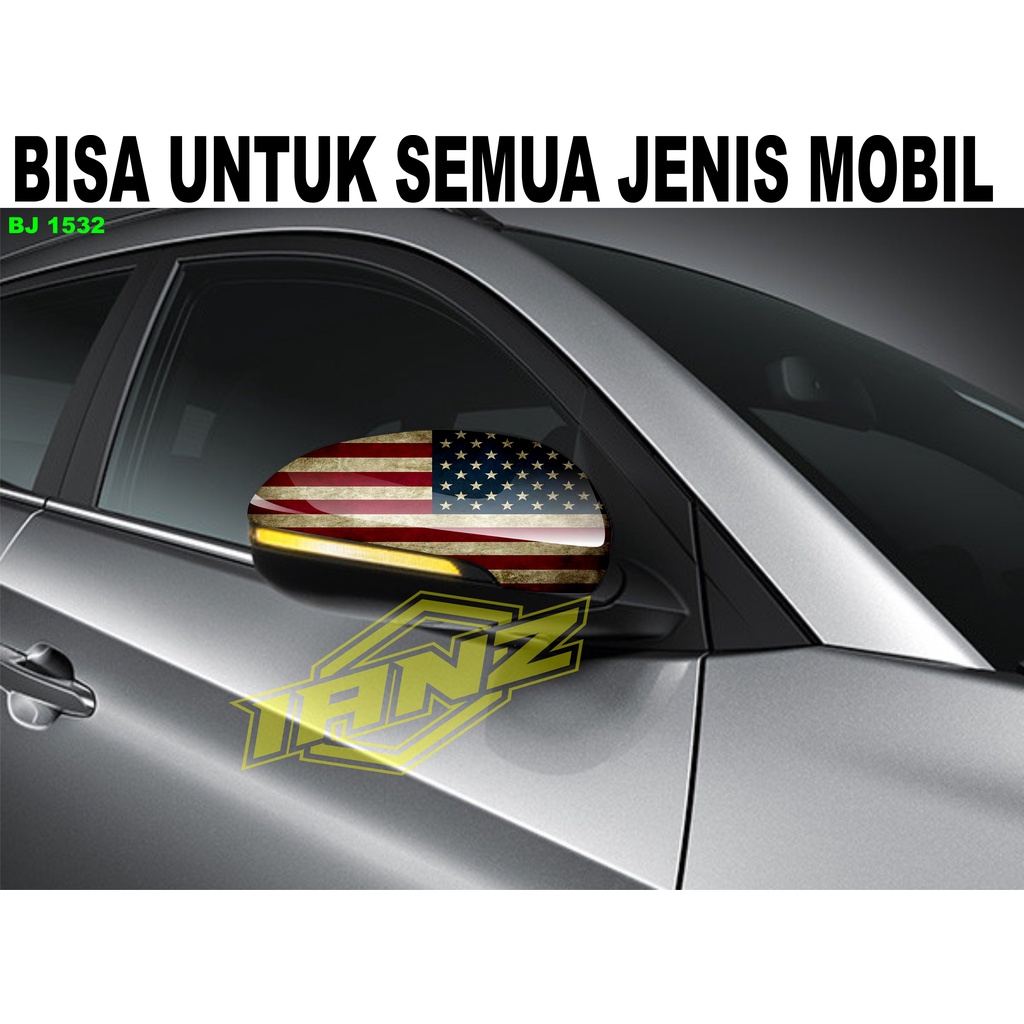 VARIASI STIKER SPION MOBIL BENDERA AMERIKA / STIKER MOBIL / STIKER SPION