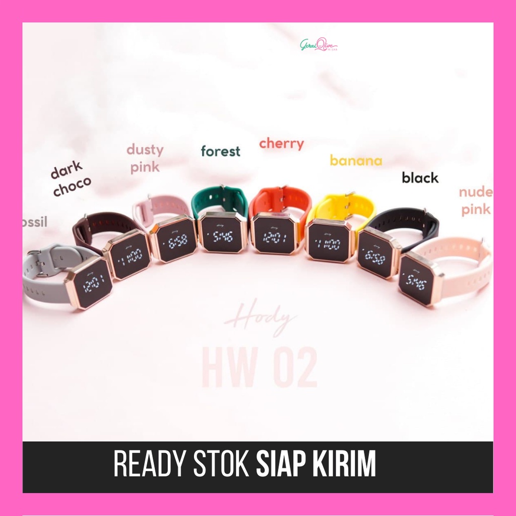 Jam Tangan Hody Watch HW-02 Layar Sentuh Digital Wanita Premium Original