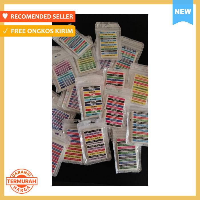 

Stiker - Label Pensil Nama - Pengikat & Perekat