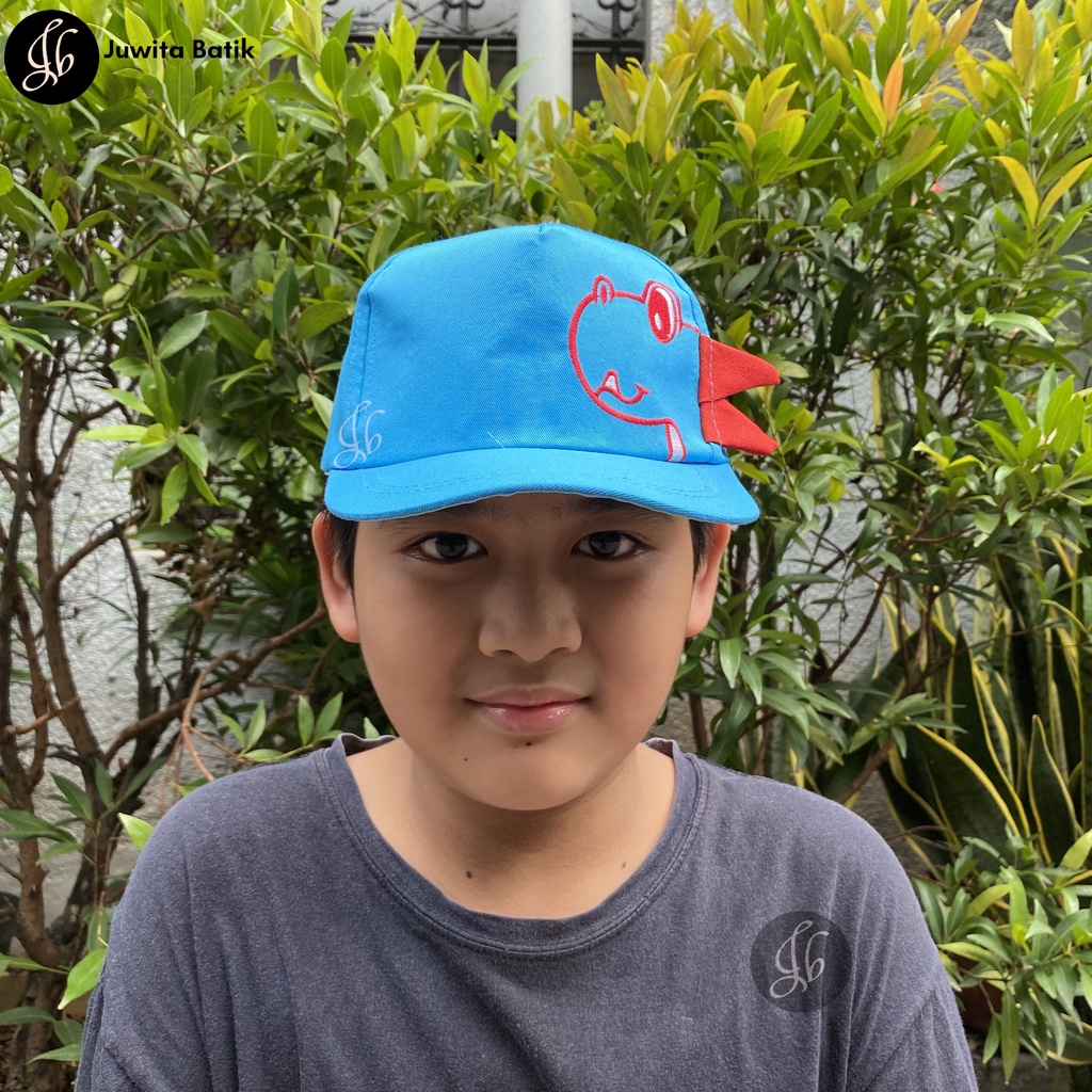 Topi Baseball Anak Motif T-REX DINO HAT DINO 2-10 Tahun