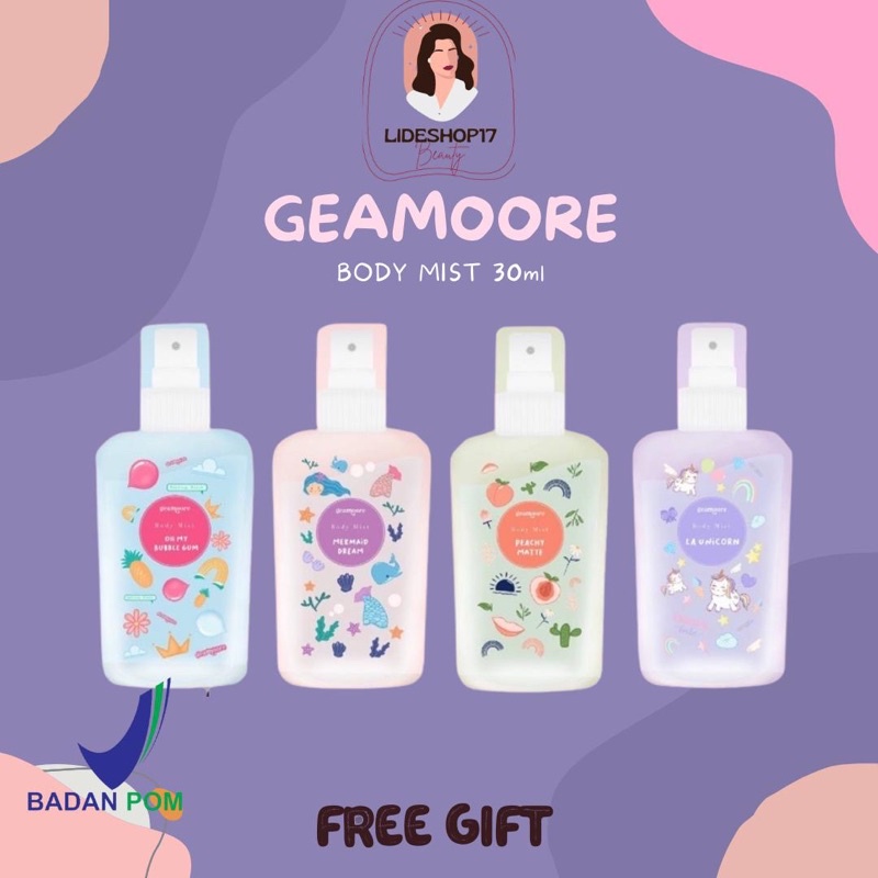 [READY] BODY MIST BY GEAMOORE BODYMIST BPOM 30ML PERFUME PARFUM PARFUME