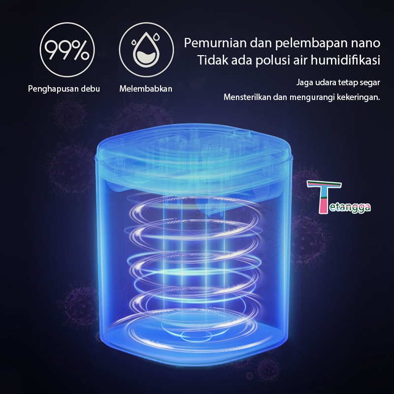 Dual Mist  Humidifier / Humidifier Kapasita USB Dengan Lampu Malam VS-1833