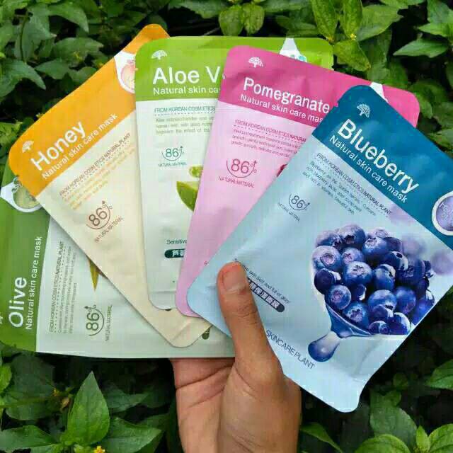 MASKER ROREC HCHANA NATURAL SKIN CARE SHEET MASK ALL VARIANT