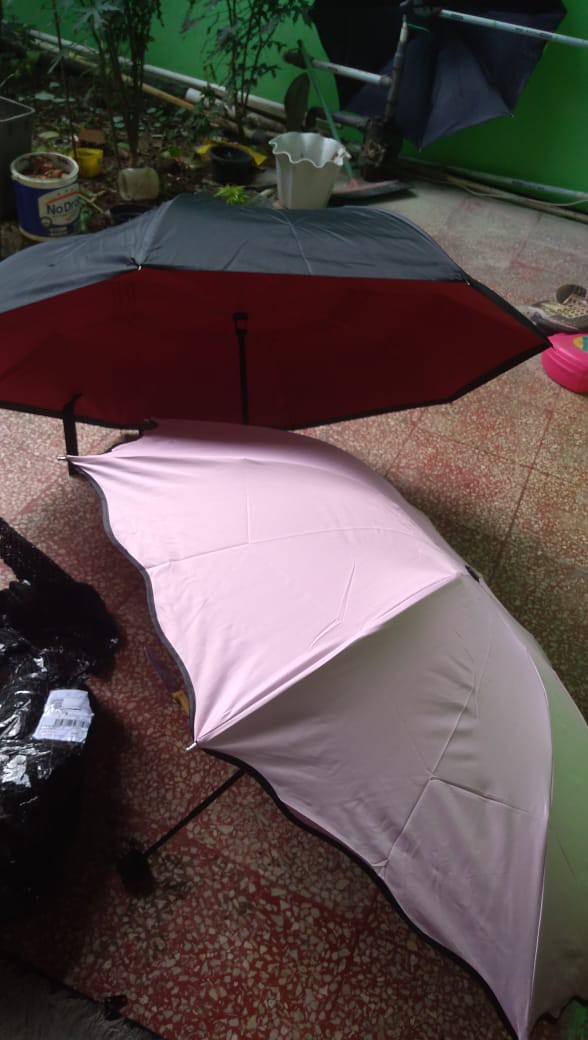 Termurah - Payung Terbalik Kazbrella / Peralatan Hujan A