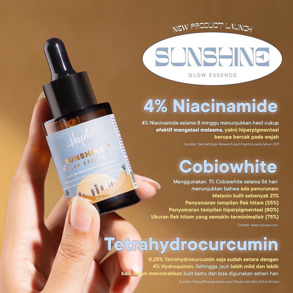 Haple Sunshine Glow Series Booster/Essence/Lotion (30gr/30ml)