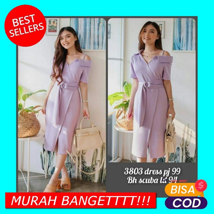 Jumbo Brukat Brokat Dress Scuba Lilac Imp Ld94