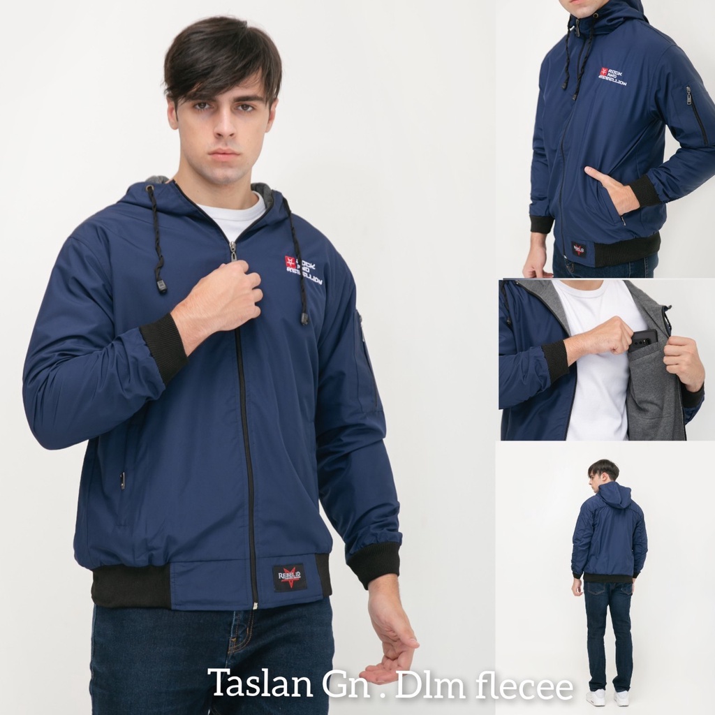 Jaket Pria Jaket Falcon Rebel Id Taslan Waterproof