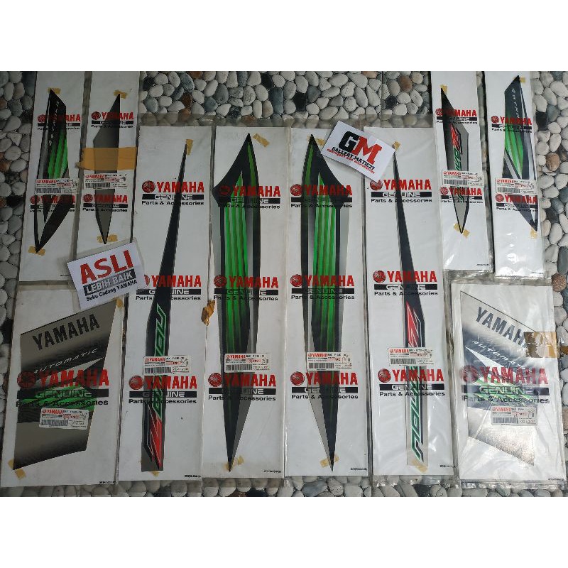 graphic stiker striping Yamaha Nouvo z 2005 original hitam