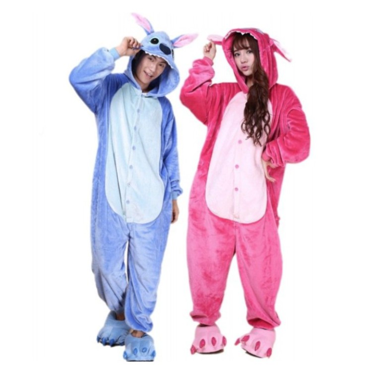 KOSTUM DISNEY ONESIE KIGURUMI DEWASA MICKEY STITCH WINNIE EEYORE dll